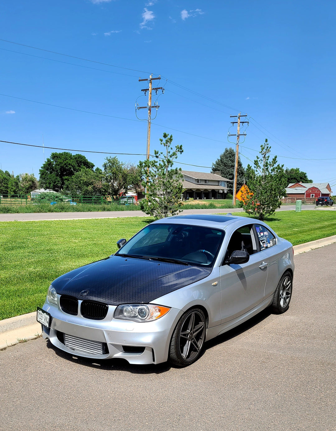 BMW E82 1-Series E8X Carbon Fiber Hood (100% CARBON FIBER